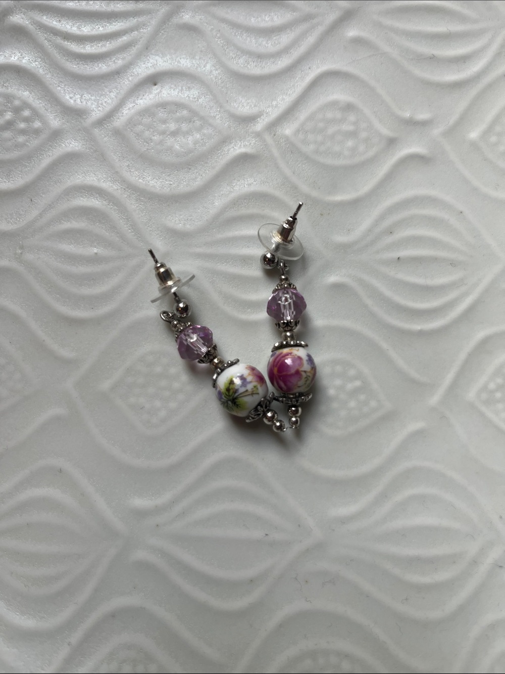 Handcrafted Floral Drop Earrings